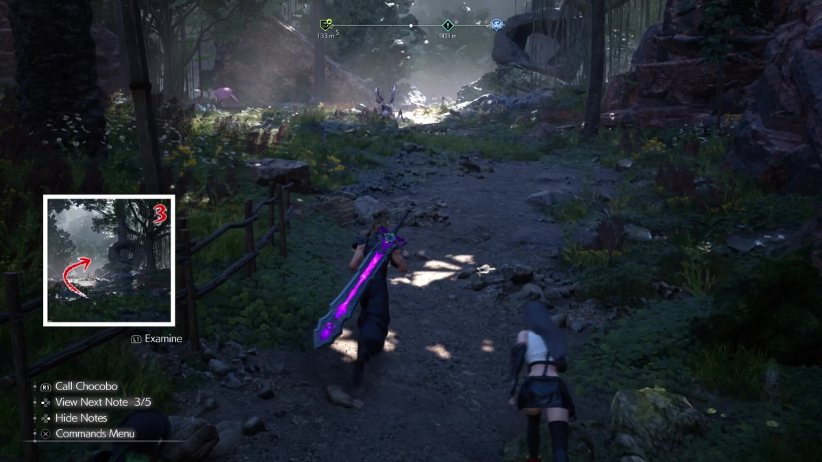FF7 Rebirth draconite map third clue